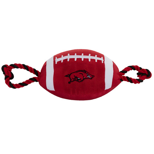 Arkansas Nylon Football Tug Toy