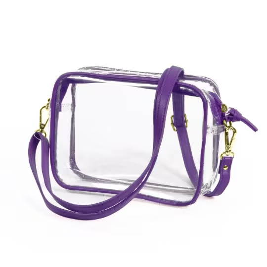 Purple Clear Camera Bag