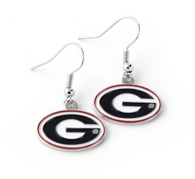 GEORGIA Bulldogs Logo Drop Earrings