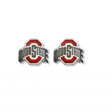 OHIO STATE Buckeyes Logo Post Earrings