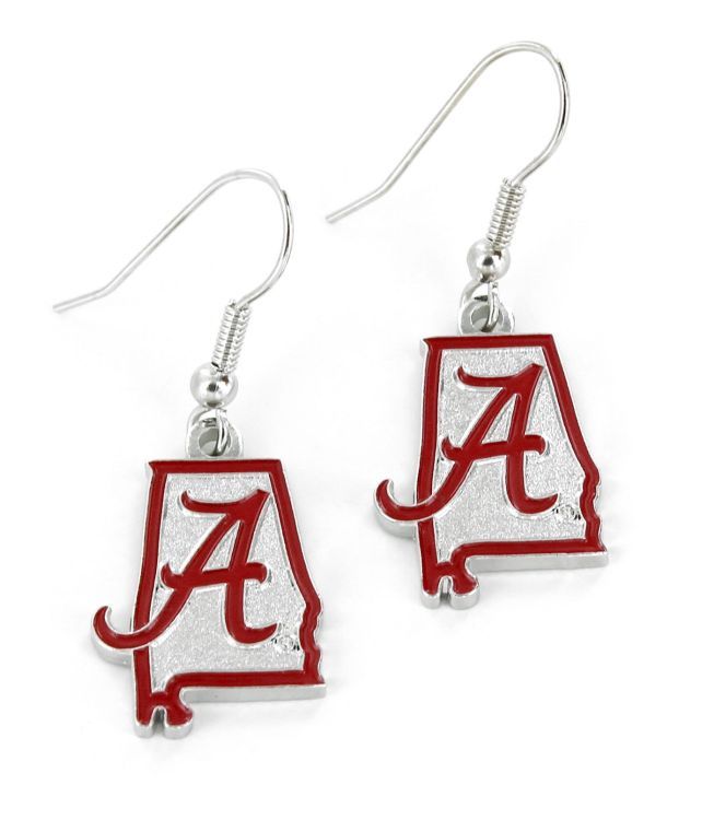 ALABAMA "Crimson Tide" State Earrings