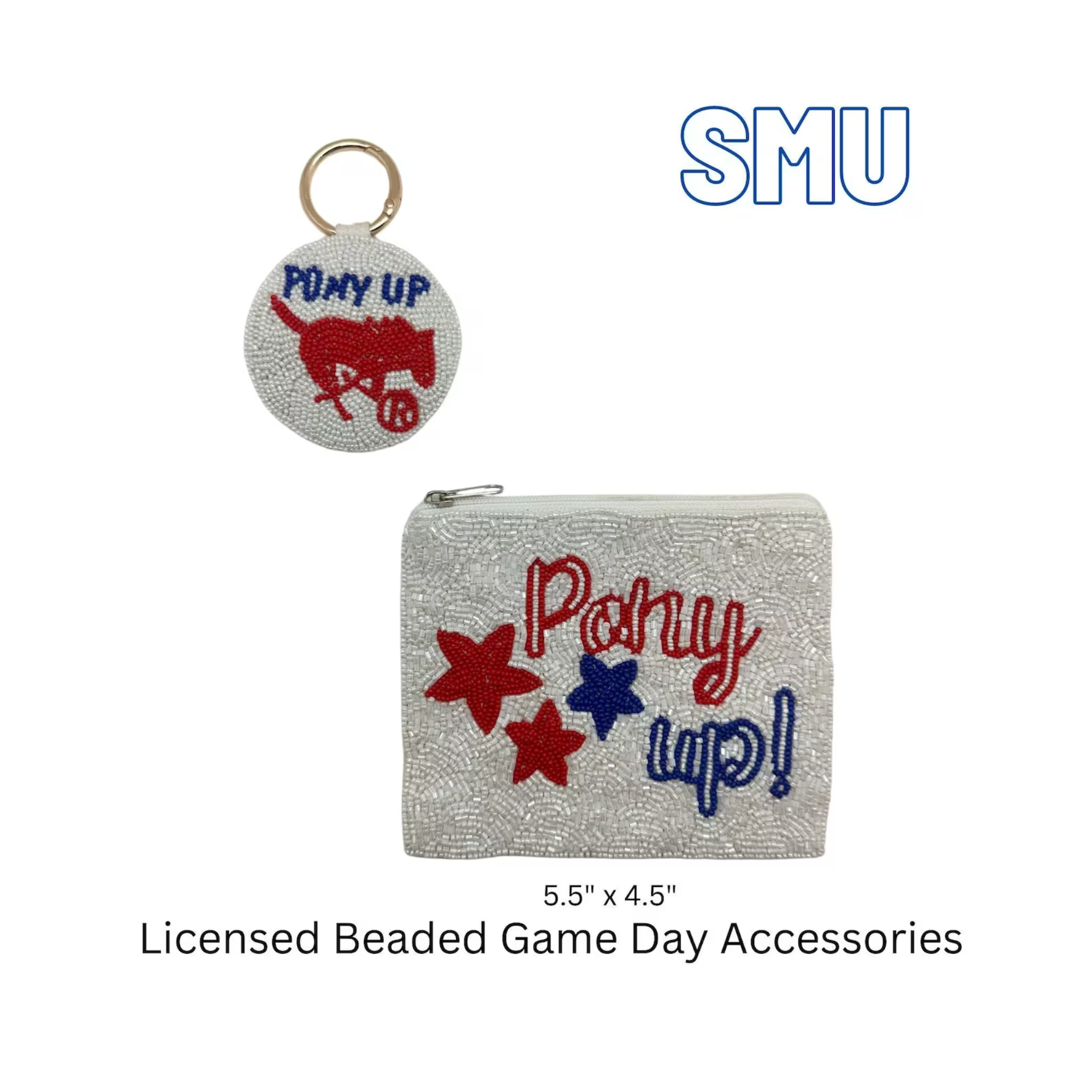 SMU Beaded Game Day Essentials