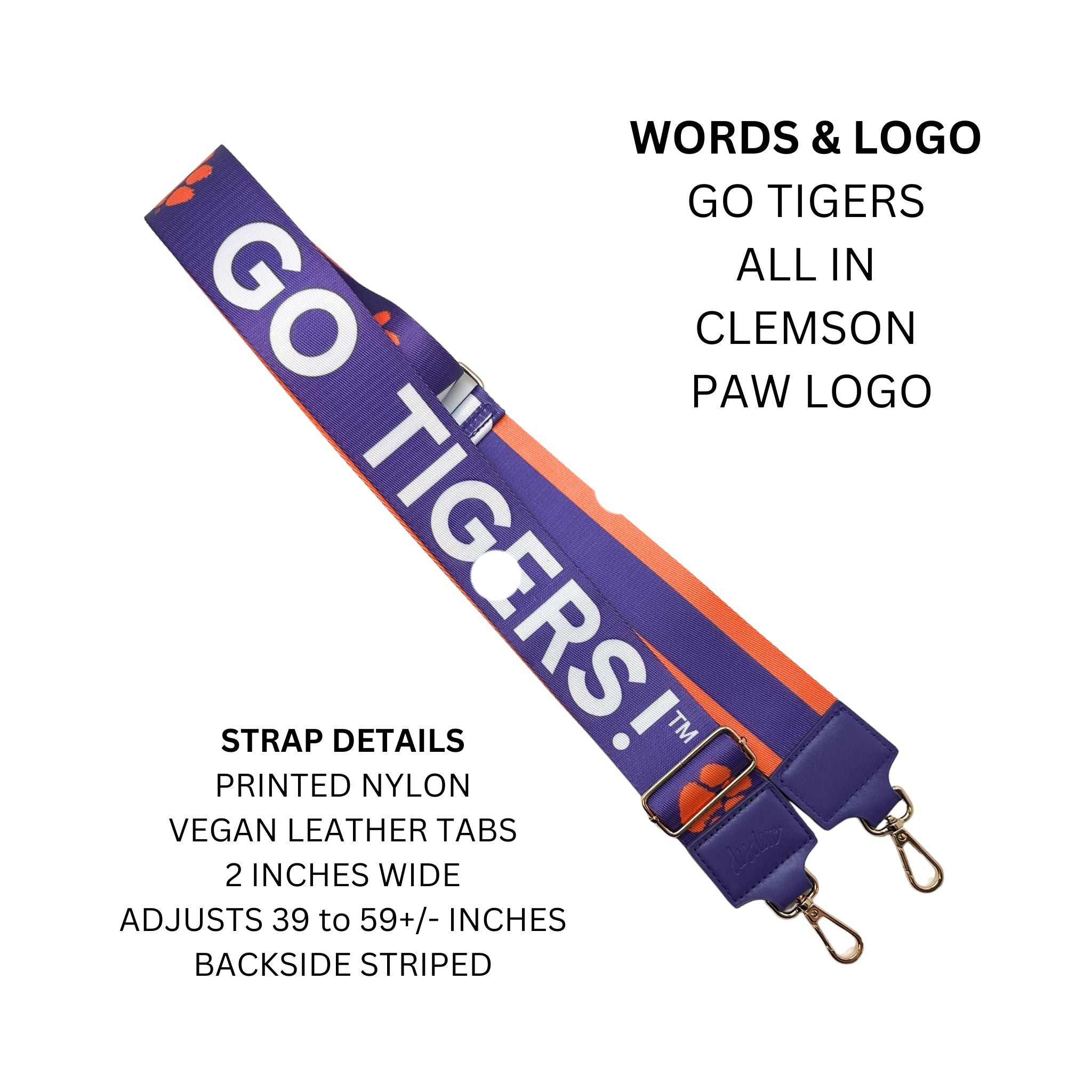 CLEMSON 2" - Officially Licensed - Stripe