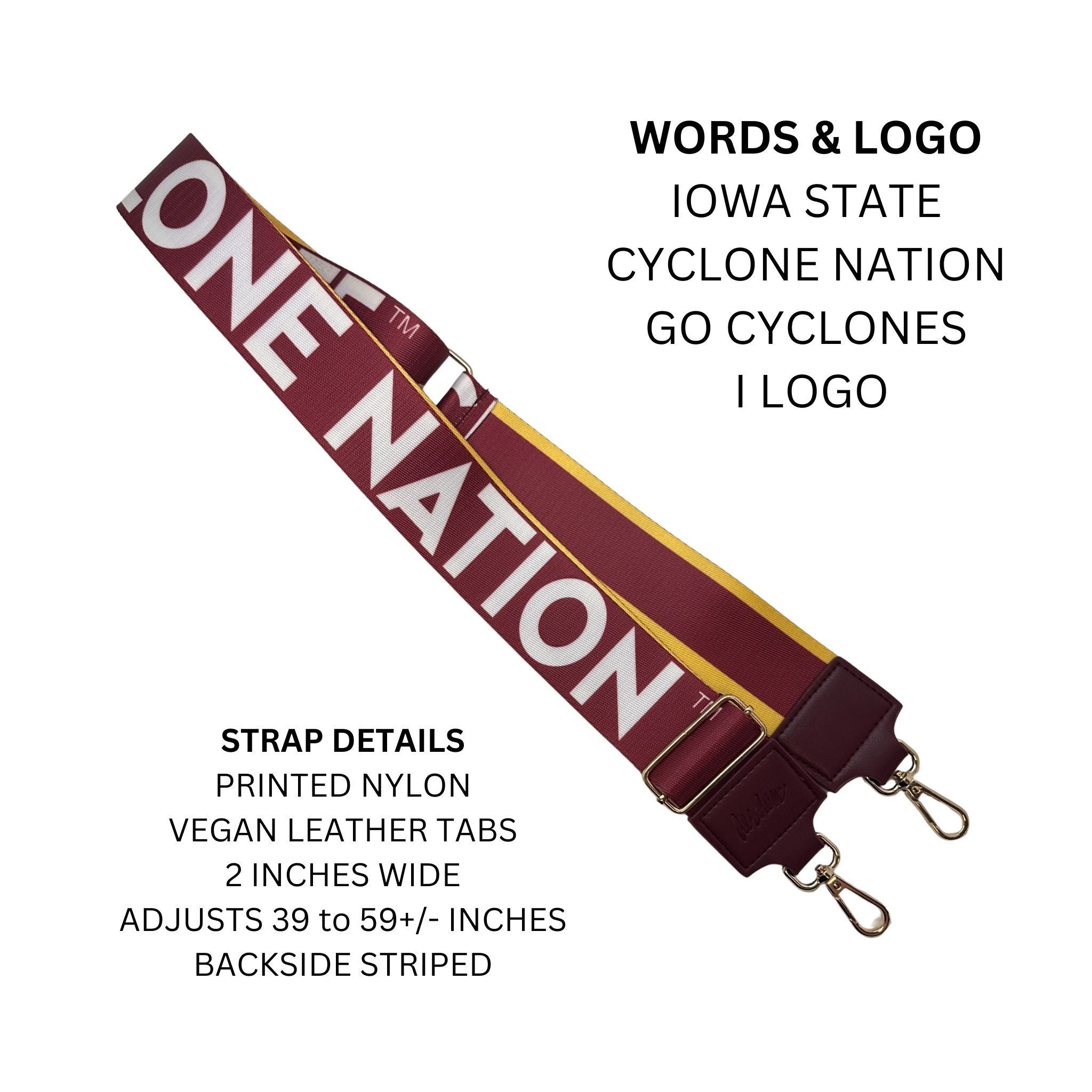 IOWA STATE 2" - Officially Licensed - Stripe