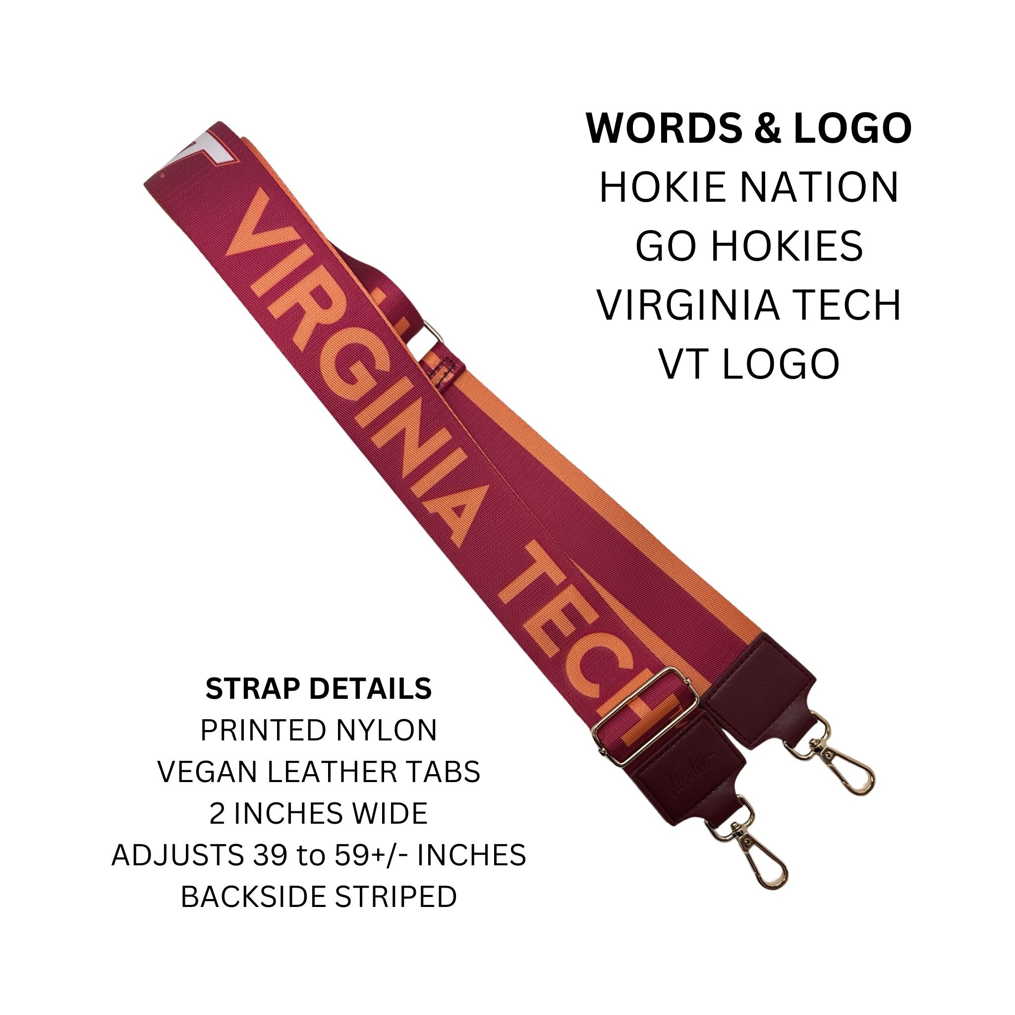VIRGINIA TECH 2" - Officially Licensed - Stripe