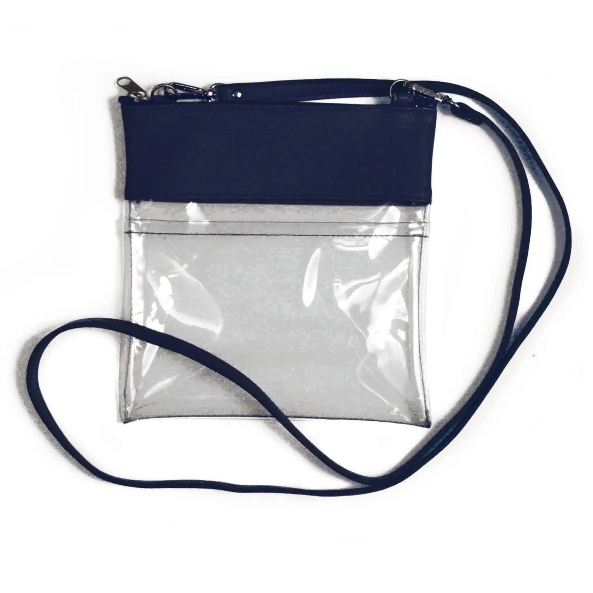 Crossbody Clear Compact Bag - Navy