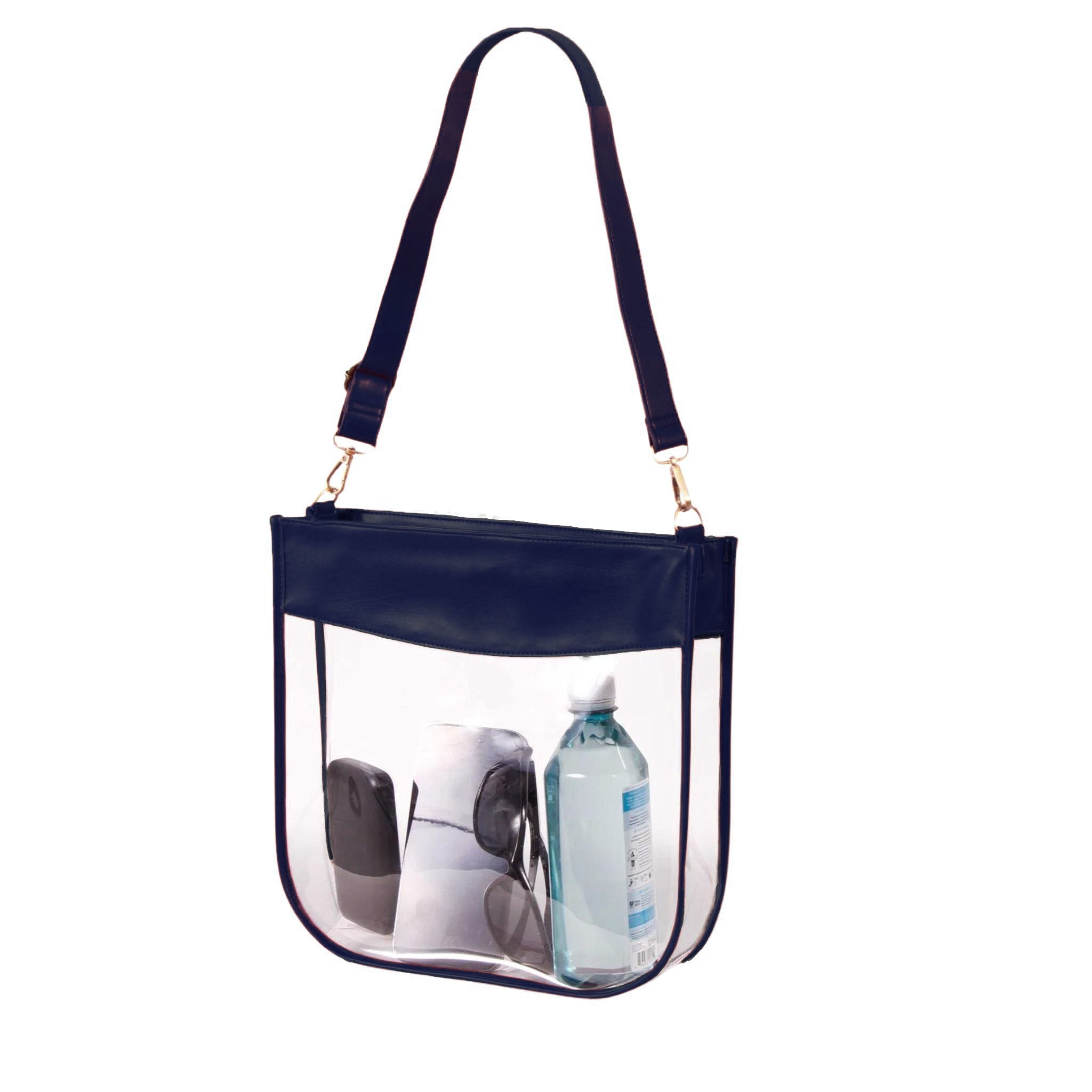 Stadium Approved Clear Messenger - Navy Trim