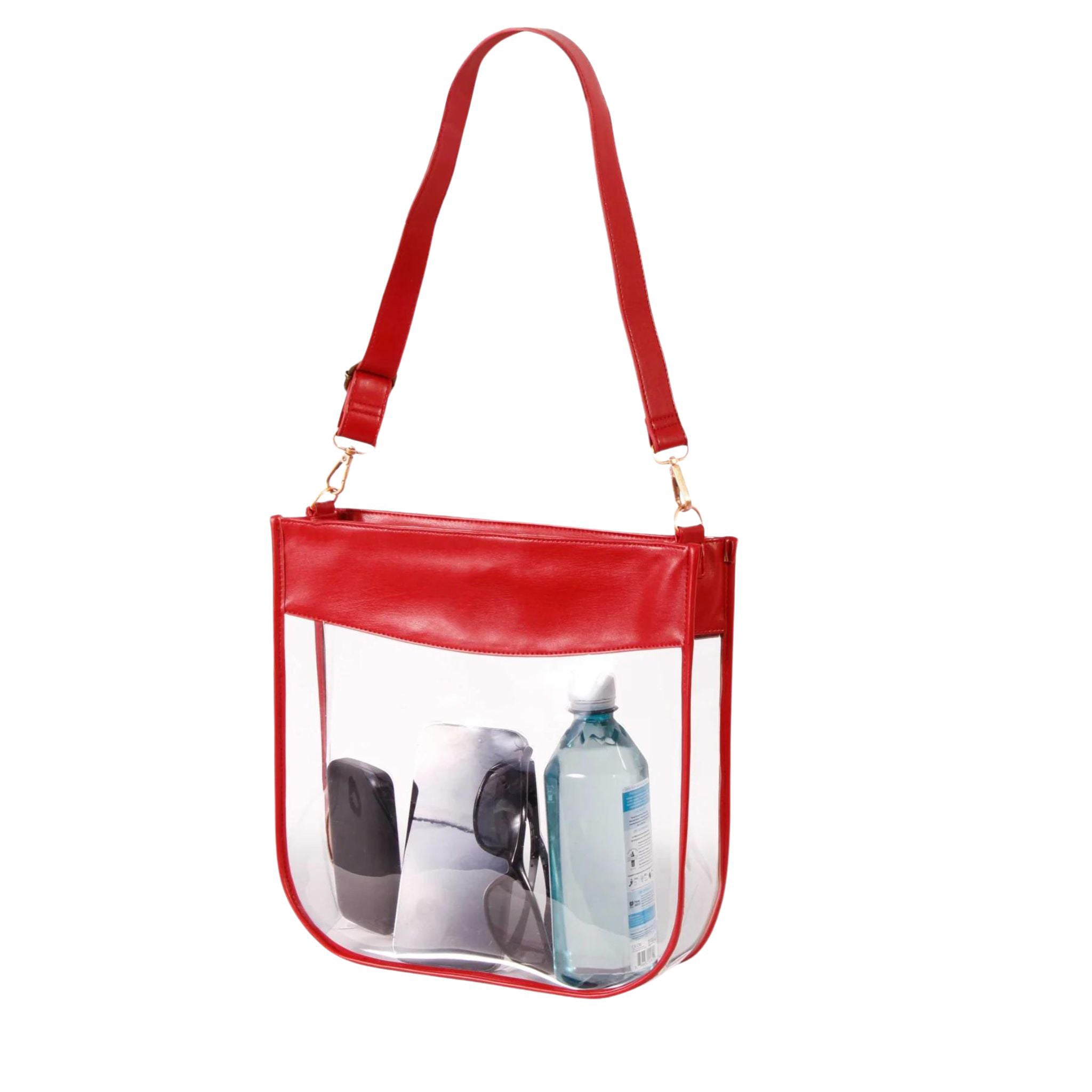 Stadium Approved Clear Messenger - Red Trim