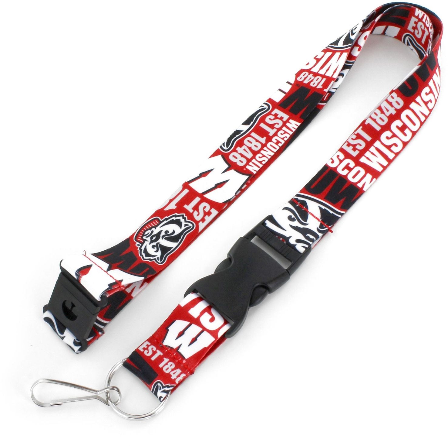 WISCONSIN Badgers Logo Lanyard