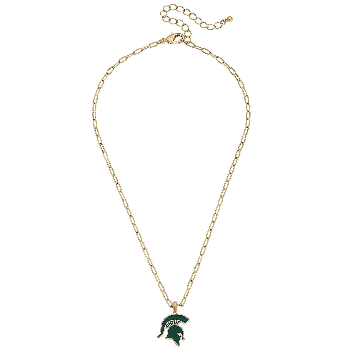 MICHIGAN STATE Spartans Enamel Cut Out Pendant Necklace