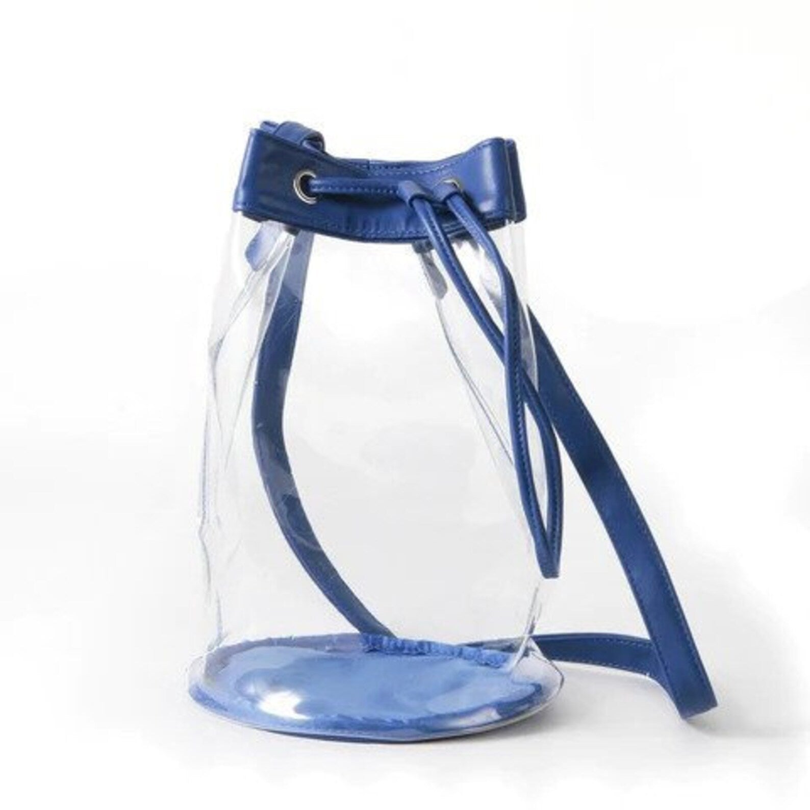 Stadium Approved Clear Bucket Bag - Royal Trim