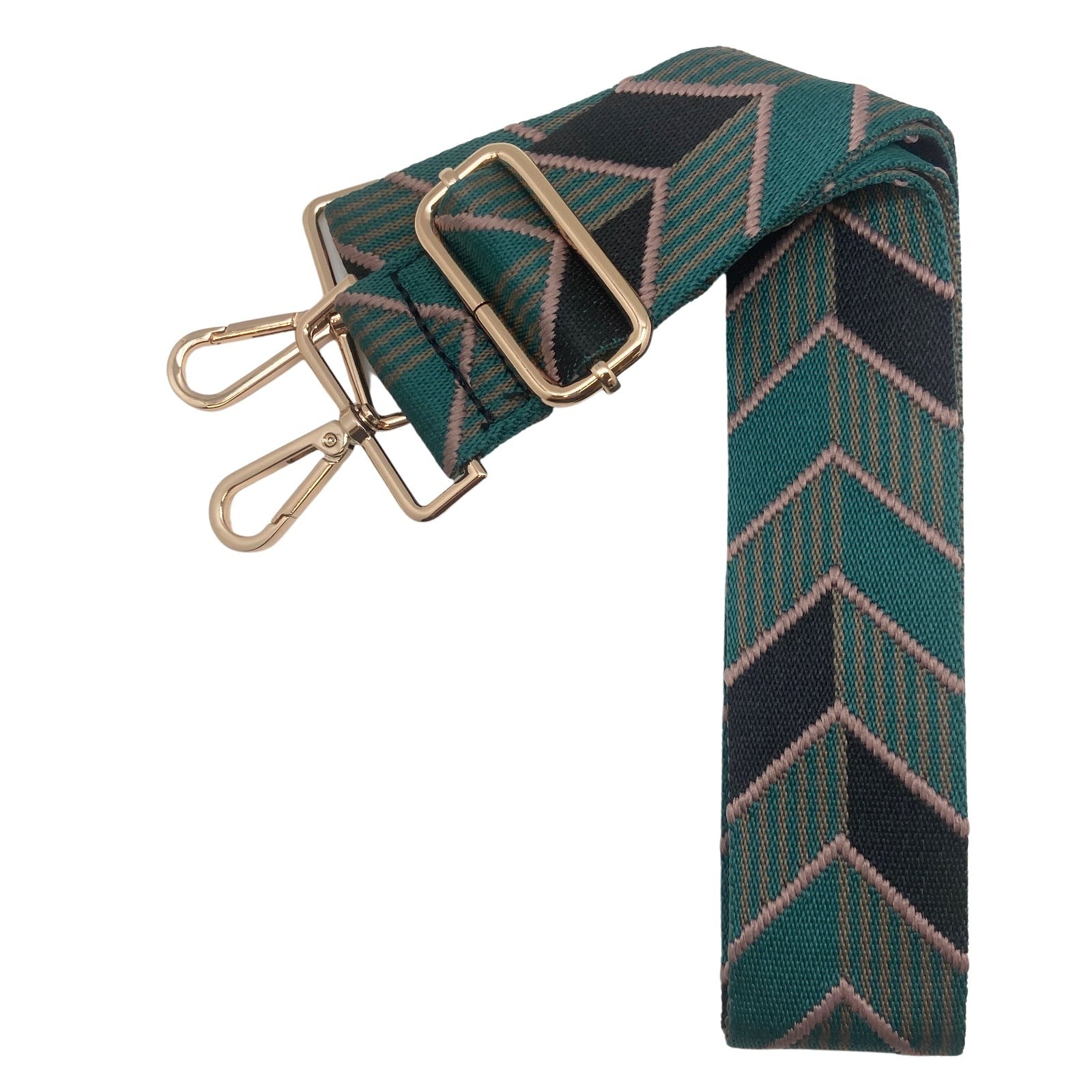 Chevron Stripe - Teal & Black